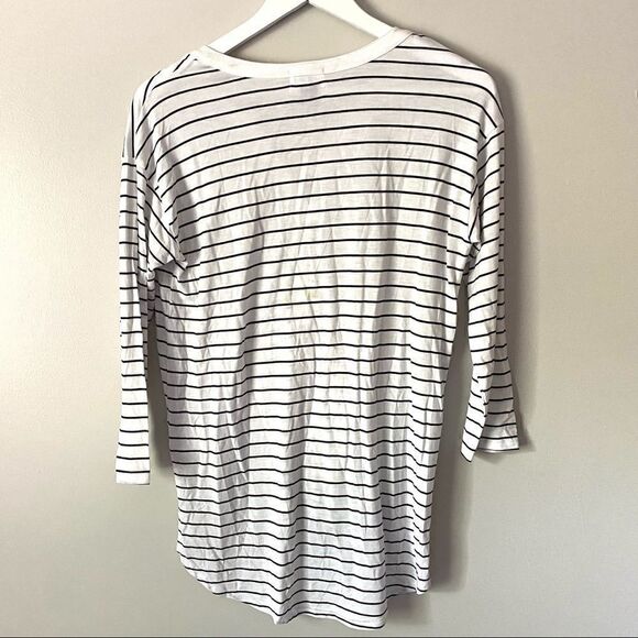 Old navy high low hem striped white black small - Picture 5 of 8